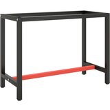 vidaXL Okvir za delovno mizo mat črn in mat rdeč 110x50x79 cm kovinski Cene