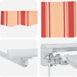 vidaXL Retraktilna tenda Morsko modra 350x200 cm | Shoptok.si
