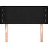  Vzglavje z ušesi črno 103x16x78/88 cm blago, (20735637) | Shoptok.si