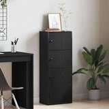 vidaXL Regal za knjige crni hrasta 40x24x102 cm od konstruiranog drva | shoptok.hr