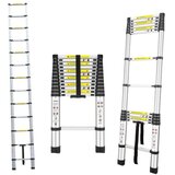 Herzberg HG-5380 aluminijske teleskopske ljestve 3,8 m Slike