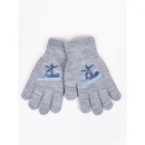 Yoclub Kids's Boys' Five-Finger Gloves RED-0012C-AA5A-015