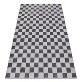 Preproga AURA EB112 siva - Šahovnica, strukturna, moderna 140x190 cm, (5000209189)