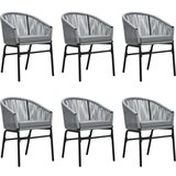  7-dijelni vrtni blagovaonski set sivi | shoptok.hr