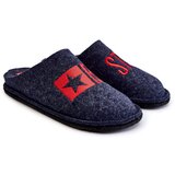 Big Star Classic Men's Slippers Big Star KK176002 Navy blue Cene