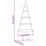 vidaXL Kovinsko božično drevesce Zlata 90 cm Jeklo s prašnim premazom | Shoptok.si
