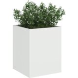  Vrtna saksija Bijelo 32 x 32 x 40 cm Hladno valjana čelična | shoptok.hr