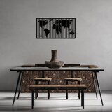 Wallity Zidna dekoracija Wold Map - 284 S, 37 x 70 cm, Crna | ePonuda.com