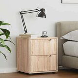 vidaXL Nočna omarica VISNES Sonoma Oak 45x40x50 cm Inženirski les | Shoptok.si