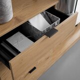 Bessagi Home Predsoba Connor, Barva Hrasta, Črna | Shoptok.si