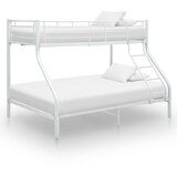 Maison Chic Posteljni okvir pograd - Krevet na sprat - Bunk krevet bel kovinski 140x200/90x200 cm-J14751, (21769145) | Shoptok.si