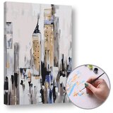 Artmie paint bi numbers kit - apstraktni grad