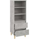  Visoka komoda boja betona 40 x 36 x 110 cm konstruirano drvo | shoptok.hr
