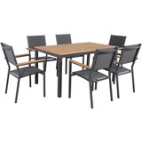 Ambia Garden VRTNI STOL les evkaliptusa aluminij antracit | Shoptok.si