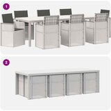  Vrtni set za objed 9 kom. Bijela i antracit PP | shoptok.hr