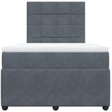  box spring s madracem tamnosivi 120 x 190 cm baršun | shoptok.hr