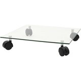 vidaXL Vozički za rastline 4 kosi 35x35 cm kaljeno steklo kvadratni | Shoptok.si