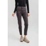 ženske sive mom fit farmerice sa visokim strukom i suzenim nogavicama -model 213 256-.213-8260-00G1