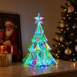  Prizmatično iridescentno LED božićno drvce Šareni Ø 35 x 52 cm | shoptok.hr