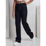 DStreet Jeansy damskie wide leg niebieskie | Shoptok.si