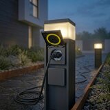  Spoljašnja lampa sa 2 utičnicama VESPER 1xG9/5W/230V IP54 30 cm crna | Eponuda.com
