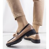 Gemre Brown loafers with decorative chain Kesira | shoptok.hr
