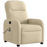 Maison Chic masažni naslanjač - Relax naslanjač krem blago, (22134647) | Shoptok.si