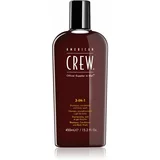 American Crew 3-IN-1 šampon, regenerator i gel za tuširanje 3u1 450 ml za muškarce