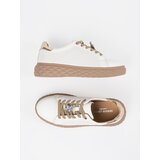 Sergio Leone White and beige leather sneakers with a pin by | ePonuda.com