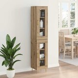  Highboard 2 pcs Umjetnički hrast Stakl | Eponuda.com
