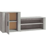 Ormarić za cipele boja betona 130x35x54 cm konstruirano drvo | shoptok.hr