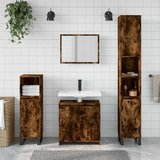  2-dijelni set kupaonskog namještaja dimljena boja hrasta drveni | shoptok.hr