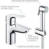 Grohe 23773001 Start Edge armatura za umivalnik s higienskim tuš setom | Shoptok.si