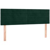  Uzglavlja tamnozelena 144x5x78/88 cm baršunasta | shoptok.hr