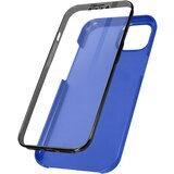 AVIZAR Zašcitna torbica iPhone 13 Mini Integral Front Back Rigid, soft-touch Metallic - Blue, (20717597) Cene
