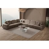 Atelier Del Sofa Aries Modular XL ugaona garnitura na razvlačenje 400 × 315 cm, braon | Eponuda.com