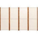Sobna pregrada s 4 panela krem bijela 280 x 180 cm | Eponuda.com