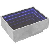 vidaXL Stolić za kavu LED siva boja betona 70x50x30 cm drveni | shoptok.hr