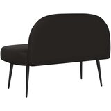  Oblikovana klupa s naslonjačem Crna 110 x 60 x 76 cm | shoptok.hr