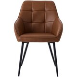 Unique Furniture Smeđe blagovaonske stolice u setu s naslonima za ruke 2 kom od umjetne kože Nolan Square – | shoptok.hr
