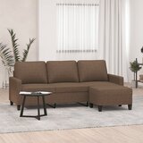 vidaXL trosed s stolčkom za noge rjav 180 cm blago Cene