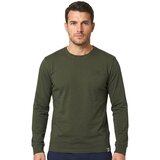 Leone 1947 Majice z dolgimi rokavi Man Long Sleeves Small Logo Zelena Cene