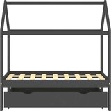  Za dječji krevet s ladicom tamnosivi 70 x 140 cm borovina | shoptok.hr