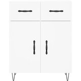  Visoka komoda bijela 69,5x34x180 cm konstruirano drvo | shoptok.hr