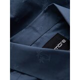 Ombre Classic men's cotton SLIM FIT shirt in palm trees - dark blue | shoptok.hr