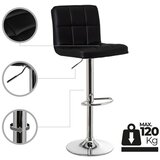 Casa Selección Crne barske stolice u setu podesive visine 2 kom od umjetne kože (visine sjedala 93 cm) – | shoptok.hr