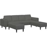  Tkaninska sofa s jastukom Tamno siva Baršunasta tkanina | shoptok.hr