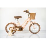  Qitong dečiji bicikl 14" sa pomoćnim točkovima i korpom, roze | Eponuda.com