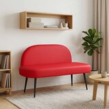  Oblikovana klupa s naslonjačem Crvena 110 x 60 x 76 cm | shoptok.hr