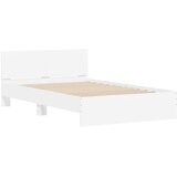  Okvir kreveta s uzglavljem i LED svjetlima bijeli 140 x 190 cm | shoptok.hr
